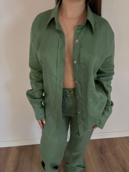 Calm Green, linen set